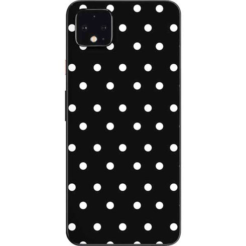 Black and White Polka Dots Google Pixel 4 XL Skin